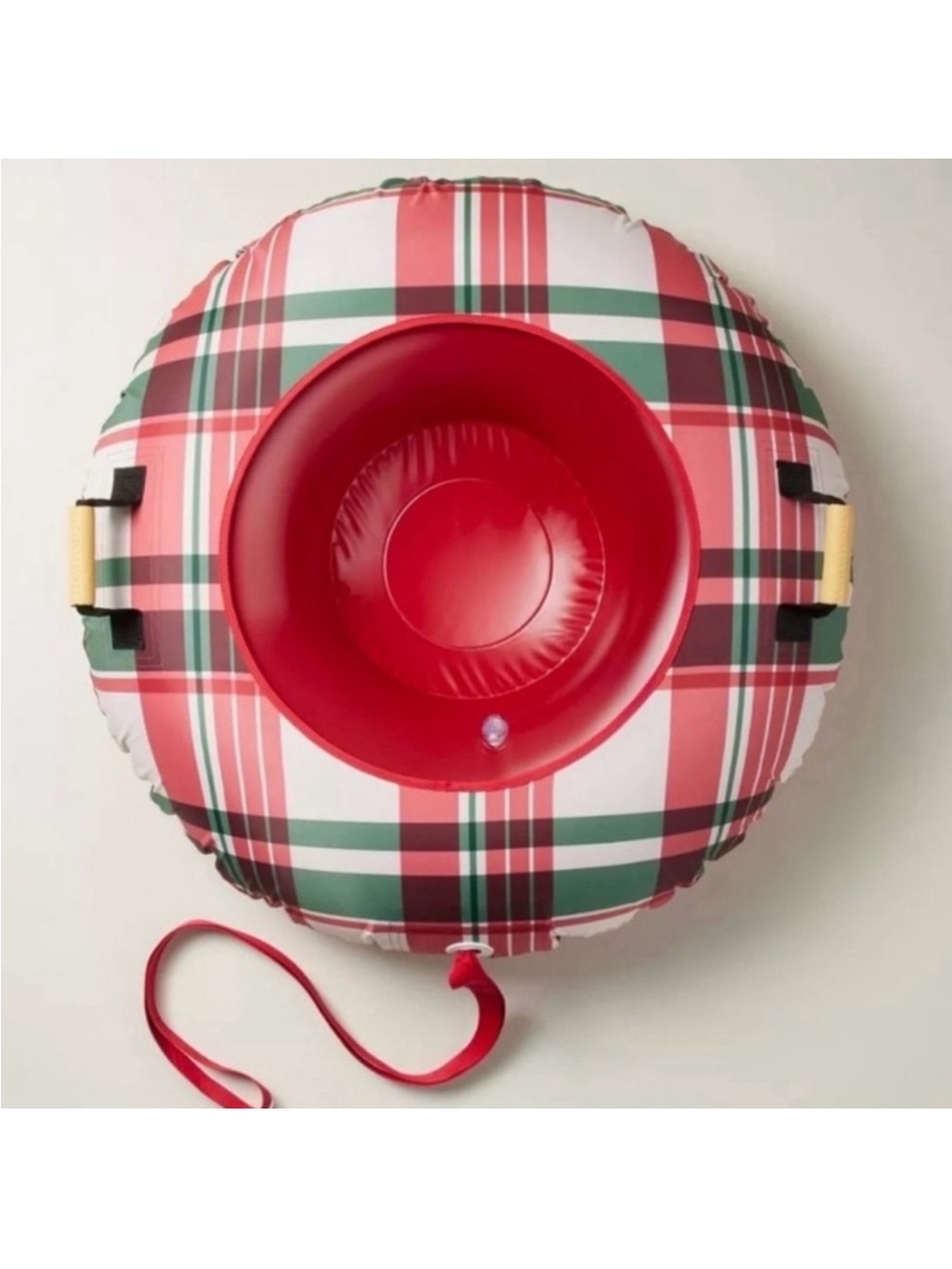 Target Hearth and Hand Magnolia Festive Plaid Inflatable Snow Tube New In Box